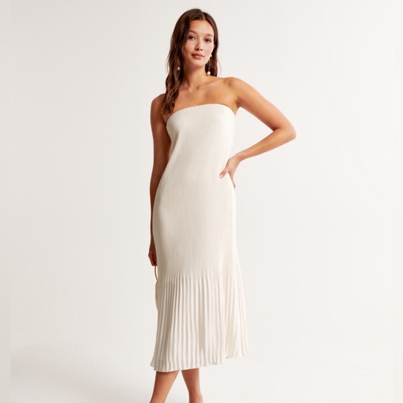 Abercrombie Giselle Pleat Release dress - Picture 1 of 1